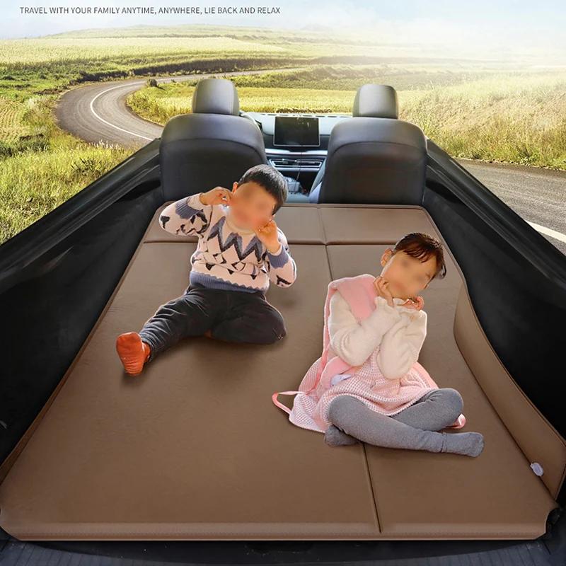 자동차 침대 자동 팽창식 매트리스, SUV 접이식 여행 수면 침대, 뒷좌석 또는 트렁크 캠핑 어린이 성인 쿠션